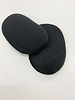 solid raglan schoulder pads with mousse - 20mm - black