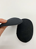solid raglan schoulder pads with mousse - 20mm - black