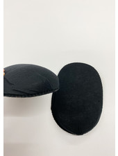 solid raglan schoulder pads with mousse - 20mm - black