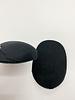 solid raglan schoulder pads with mousse - 20mm - black