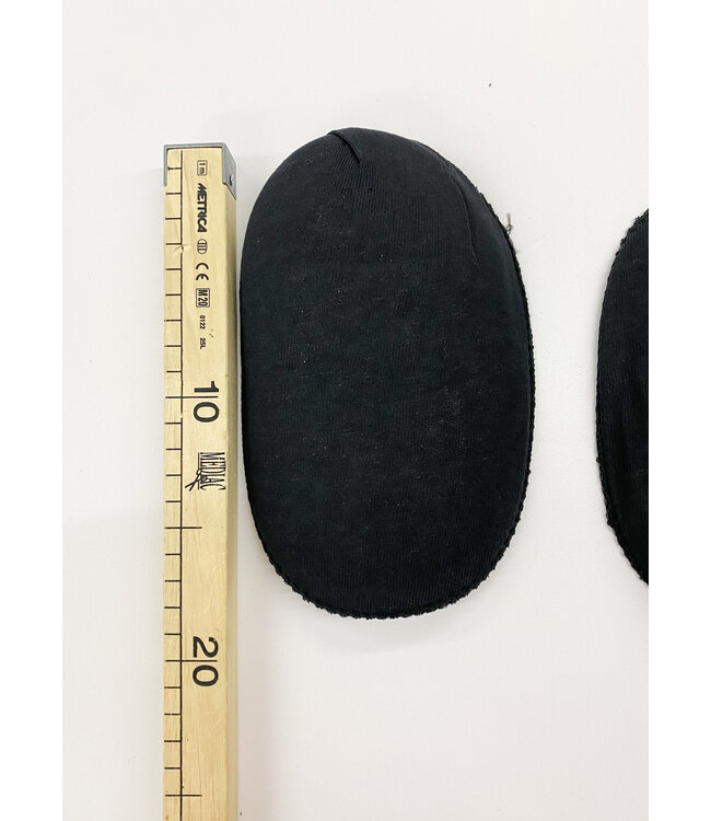 stevige raglan schoudervulling met mousse - 20mm - zwart
