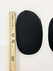 solid raglan schoulder pads with mousse - 20mm - black