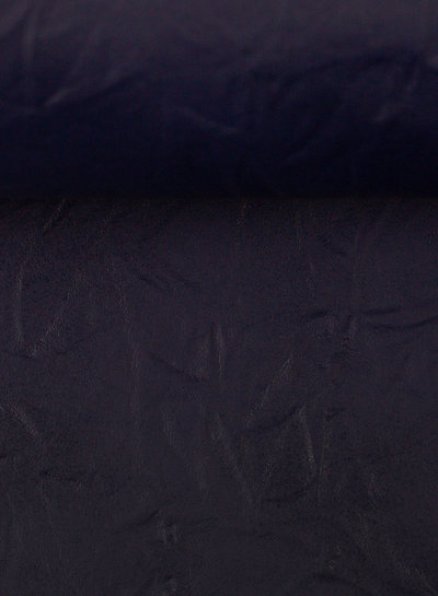 crincle artificial leather - navy blue