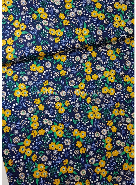 ochre flowers - cotton