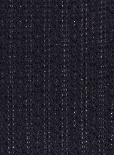 Swafing black - cable knitted fabric