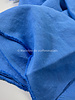 M. Klein blauw - washed effen linnen - 8oz