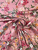 M. pink flowers - popeline cotton with a bit of stretch