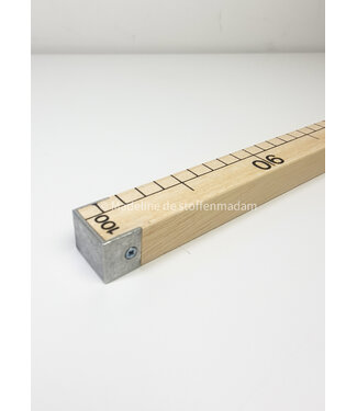 measuring stick 1 meter - with nickel finish