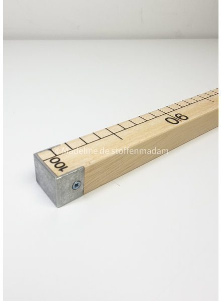 measuring stick 1 meter - with nickel finish