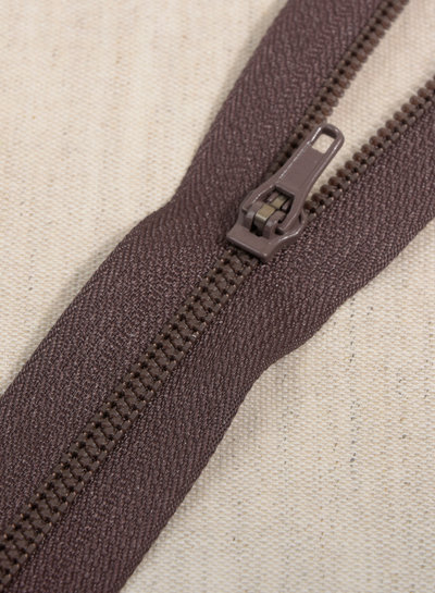 M. close end zipper - special pants zipper - dark brown color 570