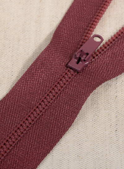 M. close end zipper - special pants zipper - bordeaux color 21