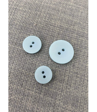 M. pastel blue - beautiful trendy matte button - 2 holes - color 542
