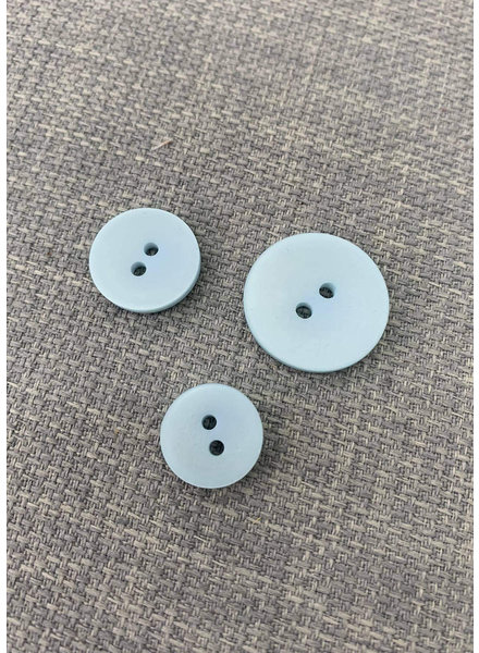 M. pastel blue - beautiful trendy matte button - 2 holes - color 542