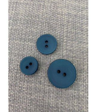 M. petrol blue - trendy button - two holes - color 020
