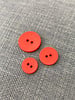 red - beautiful trendy matte button - 2 holes - color 519