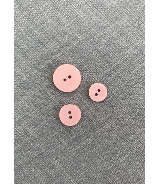 M. pastel pink - beautiful trendy matte button - 2 holes - color 512