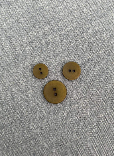 khaki green - trendy button - two holes - color 567