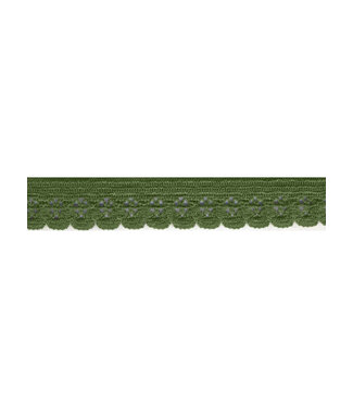khaki picot elastic