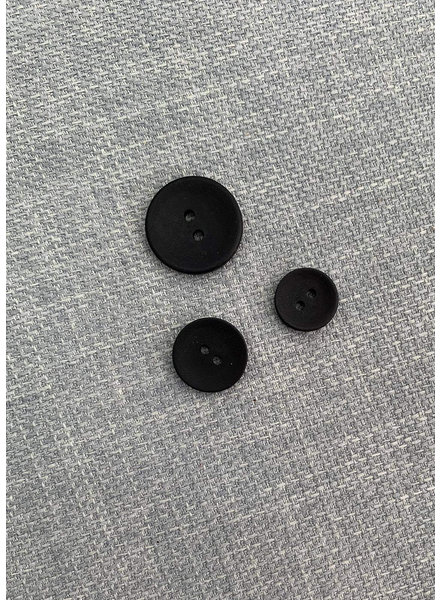 black - trendy button - two holes - color 580