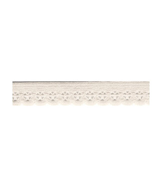 M. off-white picot elastic