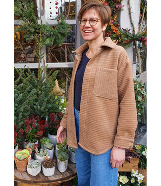 Geribbelde Indy jacket