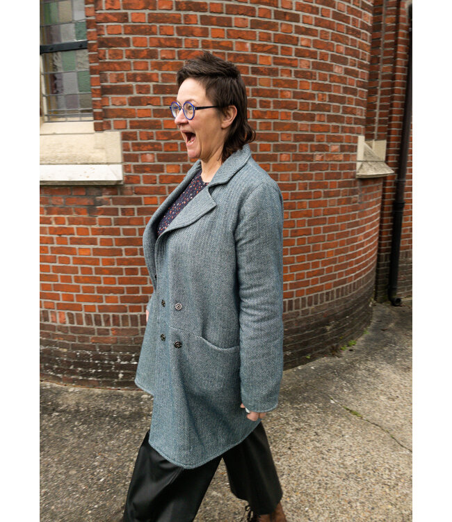 Een visgraat Yates coat