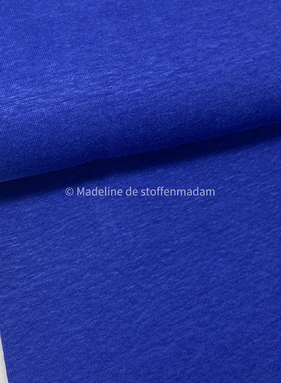 M. cobalt blue - 100% linen knitted