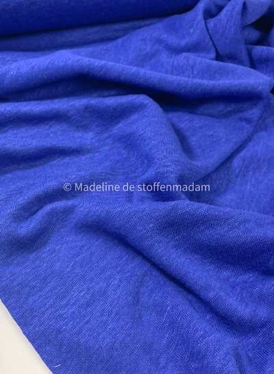 M. cobalt blue - 100% linen knitted