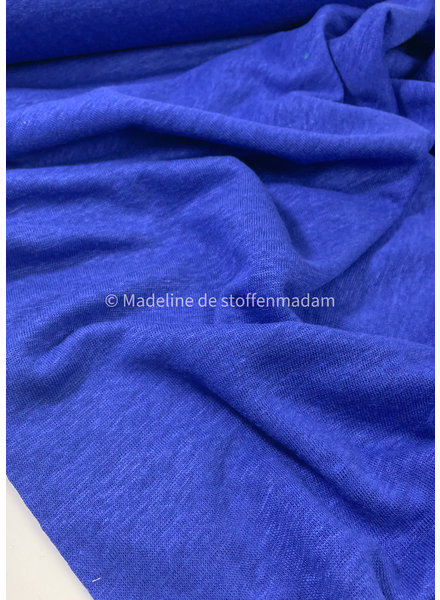 M cobalt blue - 100% linen knitted