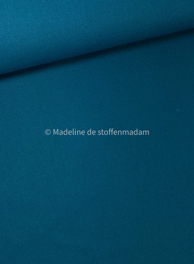M. petrolblauw - stevige canvas  100% katoen