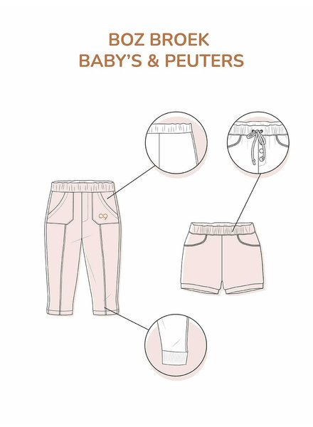 Zonen09 BOZ broek - baby - PDF patroon - ebook