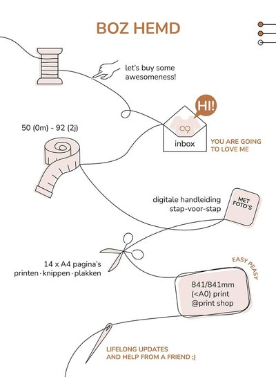 Zonen09 BOZ shirt - baby - PDF pattern