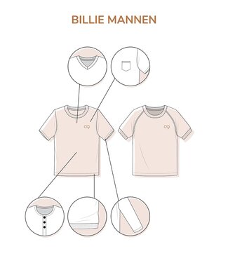 Zonen09 Billie t-shirt volwassenen - PDF patroon - ebook