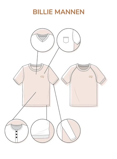 Zonen09 Billie t-shirt adults - PDF pattern