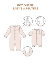 Zonen09 BOZ onesie - baby - PDF patroon - ebook