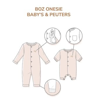 Zonen09 BOZ onesie - baby - PDF pattern - ebook