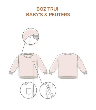 Zonen09 BOZ sweater - baby - PDF patroon - ebook