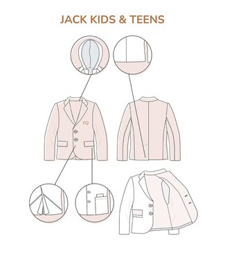 Zonen09 Jacket blazer kids and teens - PDF pattern - ebook