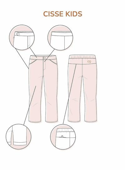 Zonen09 Cisse pants and shorts - kids - PDF pattern