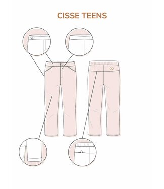 Zonen09 Cisse pants and shorts - teens - PDF pattern - ebook