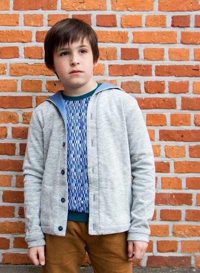 Zonen09 Ole reversible cardigan - teens - PDF pattern