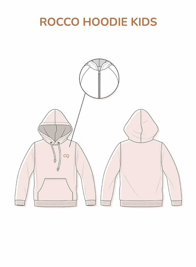 Zonen09 Rocco hoodie kids - PDF patroon