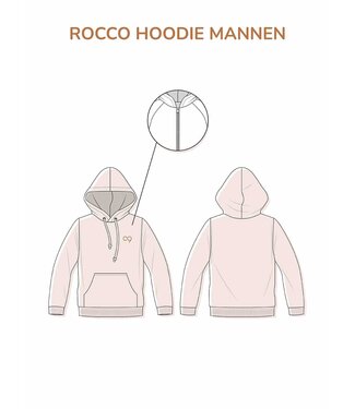 Zonen09 Rocco hoodie volwassenen - PDF patroon - ebook