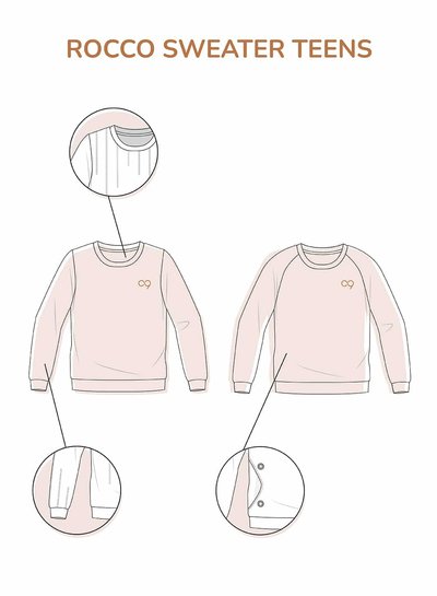 Zonen09 Rocco teens - sweater - sweatpants - bomber - PDF pattern