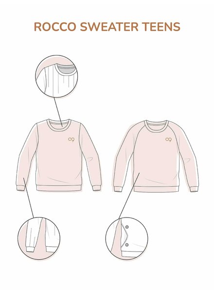 Zonen09 Rocco teens - sweater - sweatpants - bomber - PDF patroon - ebook