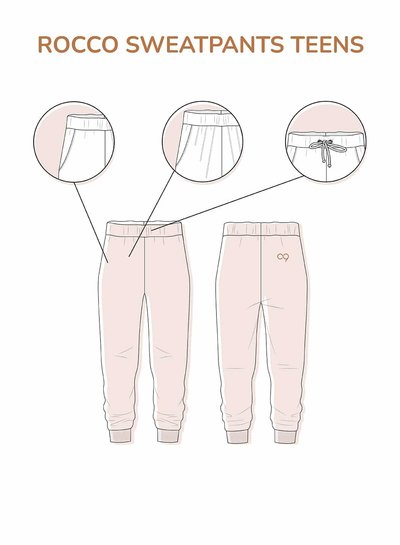 Zonen09 Rocco teens - sweater - sweatpants - bomber - PDF patroon