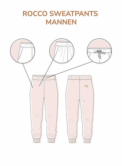 Zonen09 Rocco ADULT sweater - sweatpants - bomber - PDF pattern