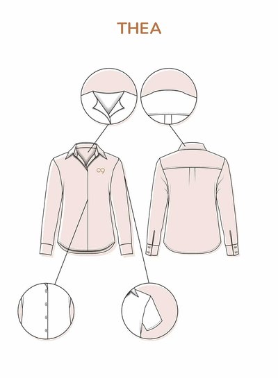 Zonen09 THEA blouse ladies - PDF pattern