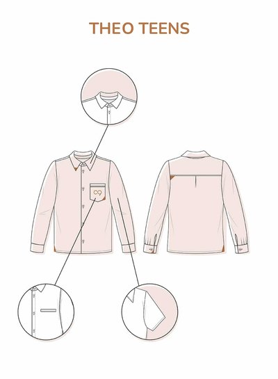 Zonen09 Theo shirt teens - PDF pattern