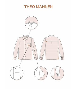 Zonen09 Theo hemd mannen - PDF patroon - ebook